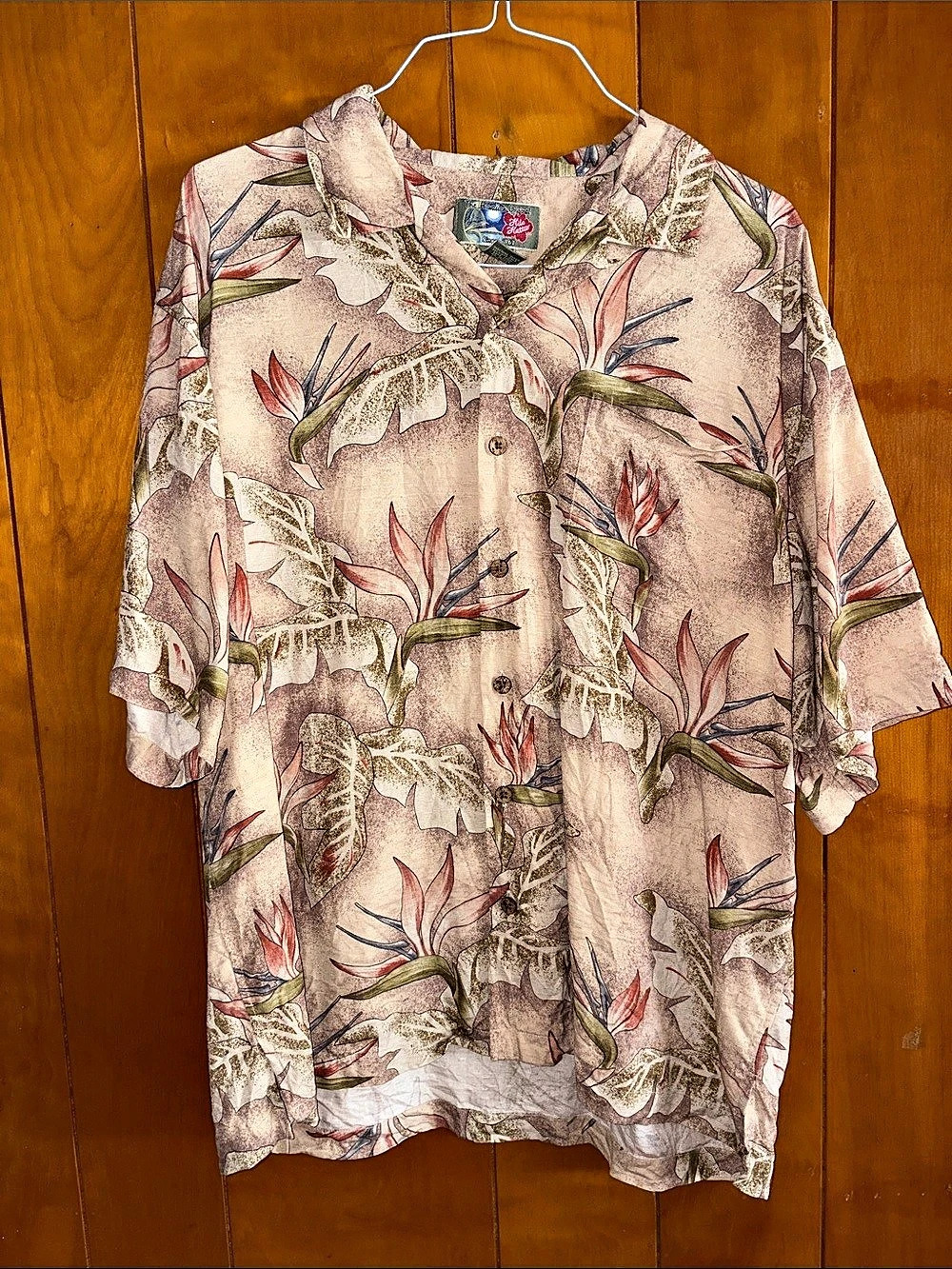 The Hawaiian Original Hilo Hattie Floral Short Sleeve Shirt in Pink & Green